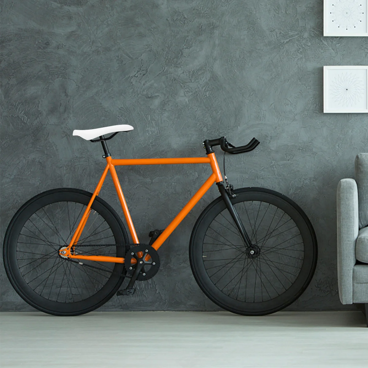 Fietszadelhoes Comfortabel PU-fietszitkussen Extra brede zachte vulling voor mountainbiken met hometrainer Zadelhoes