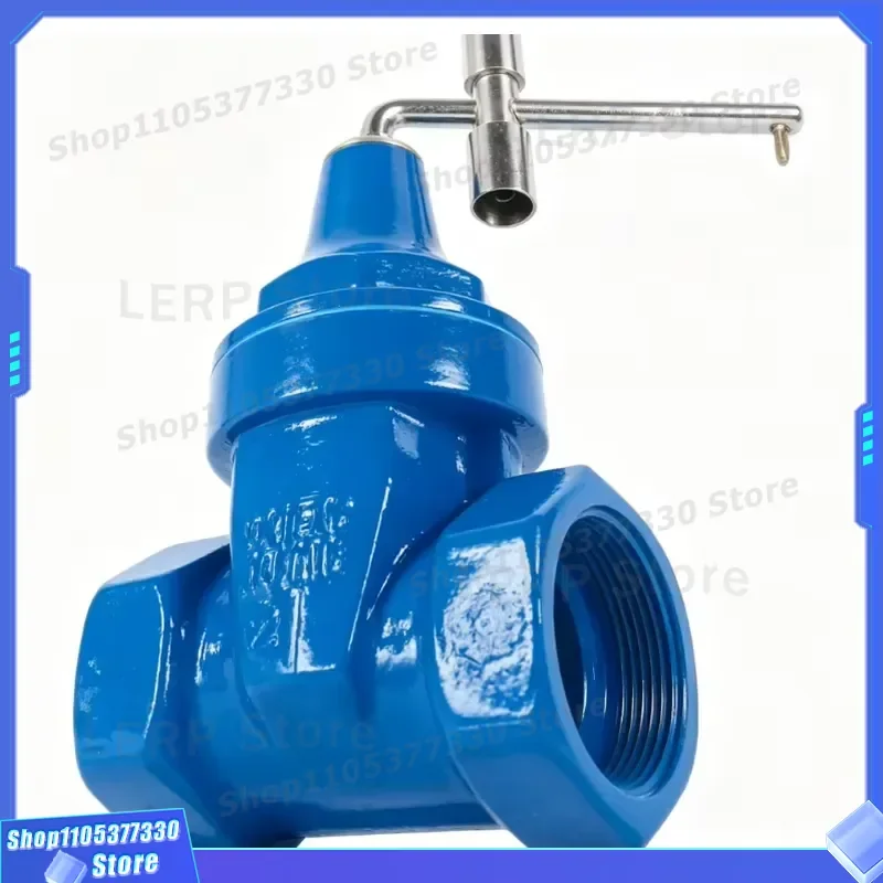 Manual Soft Seal Gate Valve 1/2in to 2in PN10 Threaded Connection with Anti Theft Encryption Lock OEM Service Available for