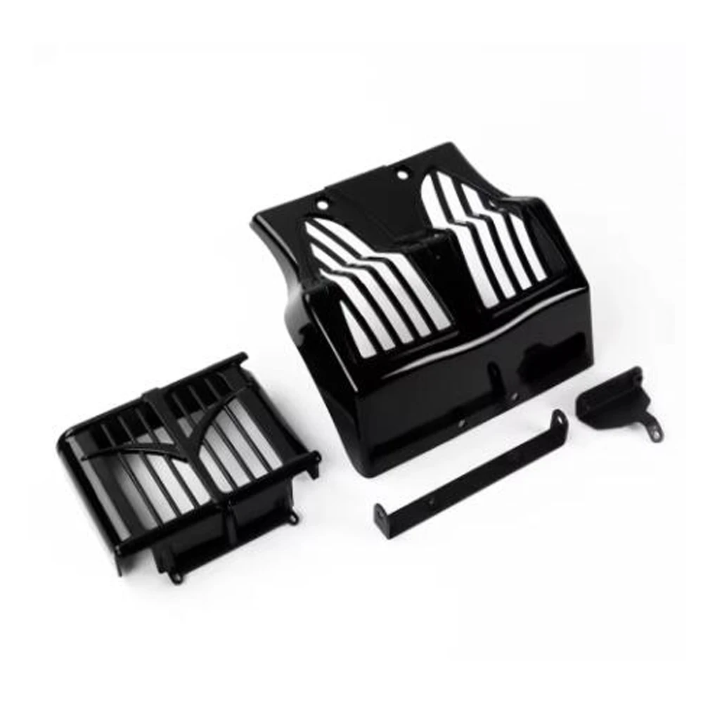 لسيارة سبرينغفيلد الهندي دارك هورس 2018-2024 أسود كروم جديد للدراجات النارية حاجز هوائي هدية واقي الطين سبويلر أمامي سفلي #5