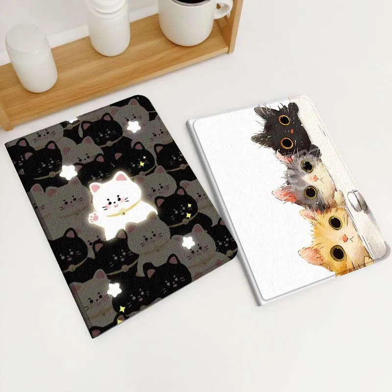 

Cartoon Cat Art Creative Gift For Xiaomi Redmi Mi Poco Pad 2 5 6s 7 7s Ultra Pro Max 14 12.4 12.1 inch Soft Tablet Case