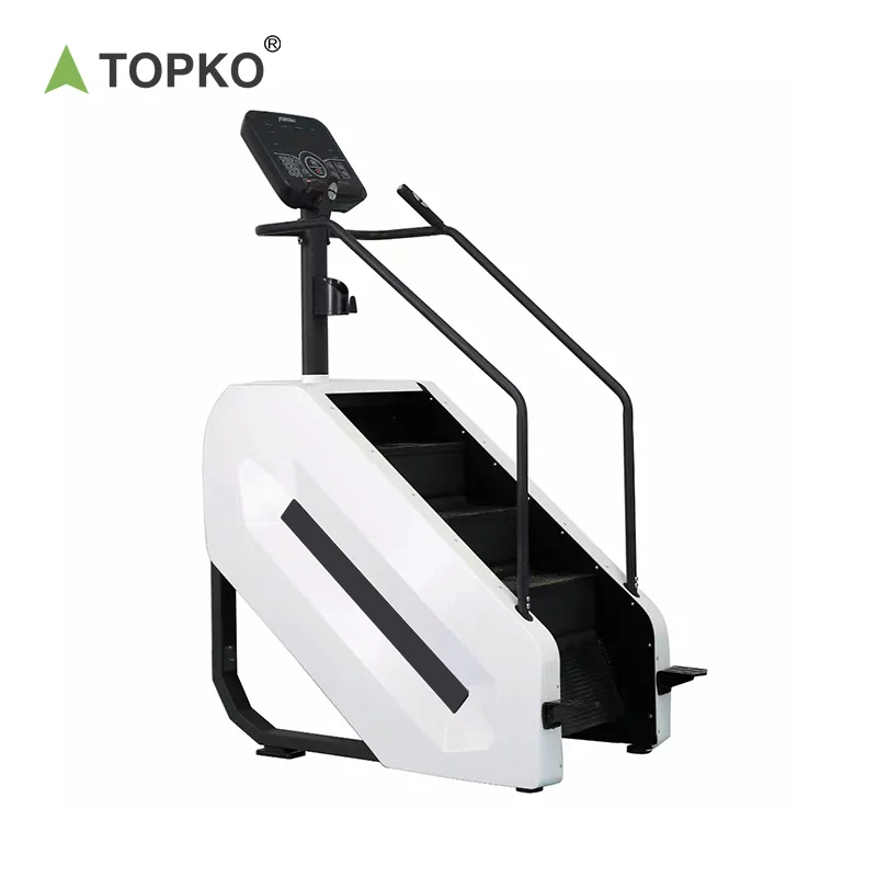 TOPKO Commercial Exercise Fitness Equipment Climber Cardio Machine StairMaster Stepmill With Overdrive Training