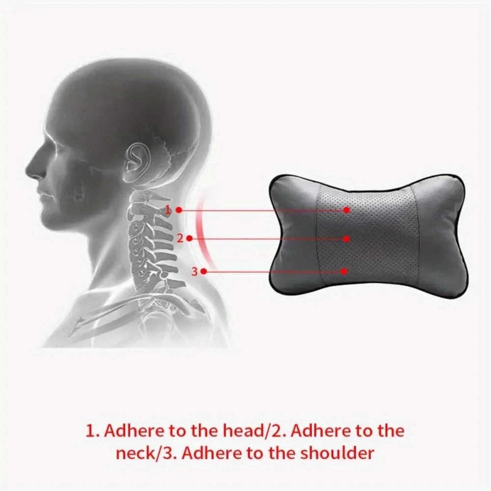 Car Seat Headrest Restraint Auto Safety Head Neck Rest Relax Pillow Cushion Pad Breathable Mesh Car Seat Neck Protector Pillow C