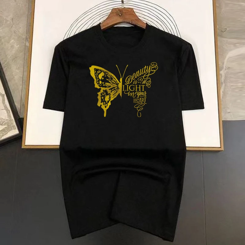 Beautiful Butterfly Printing Men T Shirts Korean Fashion Summer TShirt Casual Clothing Harajuku Short Sleeve Tops Tees Men's