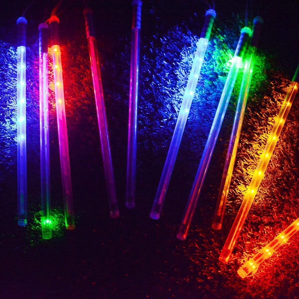 Meteor Shower Rain 10 Tubes LED String Lights for Tree Christmas Wedding Party Xmas Party Home Holiday Decoration