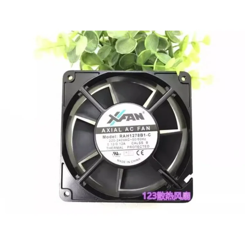 

C for XFAN RAH1278B1-C 12738 AC220-240V 0.12A 12.7CM Thermal Fan with Aluminum Frame