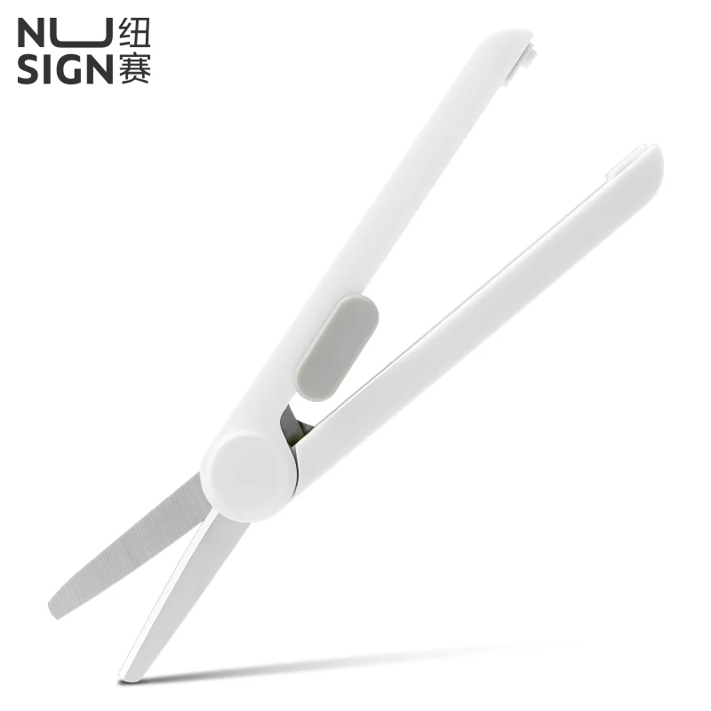 

NUSIGN 2-in-1 Retractable Box Cutter & Scissors – Compact, Safe, and Multi-Functional Tool for Everyday Use