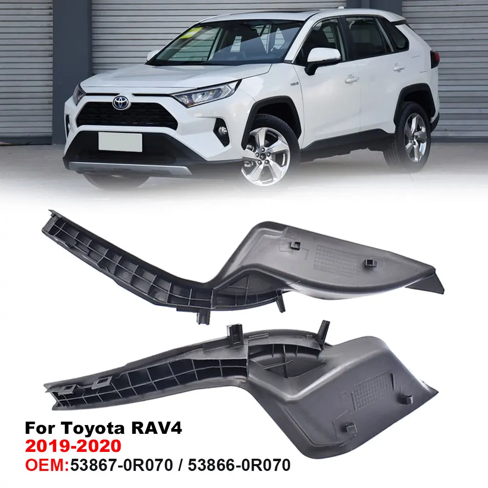 

1 Pair For Toyota RAV4 RAV 4 XA50 2019 2020 Car Front Windshield Wrap Corner Trim Wiper Cowl Side Trim Cover Lid Cap