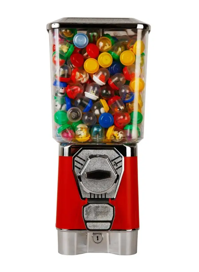 

GV18F Candy vending machine Gumball Machine Toy Capsule/Bouncing Ball vending machines Candy Dispenser With Coin Box