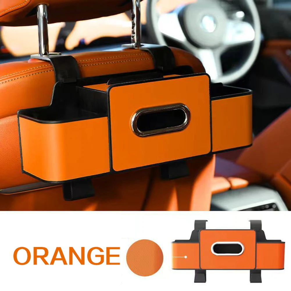 

Кожаный автомобильный органайзер на заднем сиденье, многофункциональный автомобильный органайзер, задний дренажный держатель, подвесной ящик для хранения, для салона автомобиля