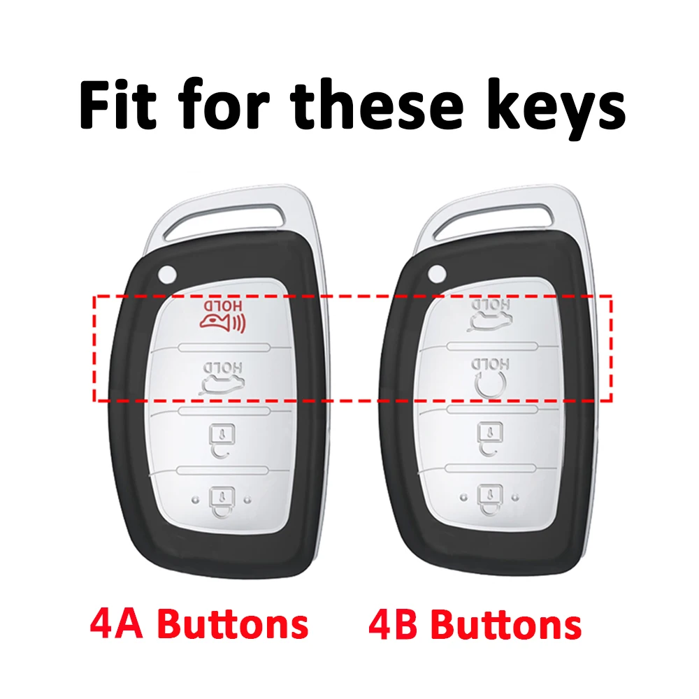 Auto Keyless Accessories Car Smart Key Case Cover For Hyundai Creta Santa Fe Rena Sonata I10 I30 I40 Ix35 Ix45 Tucson Elantra