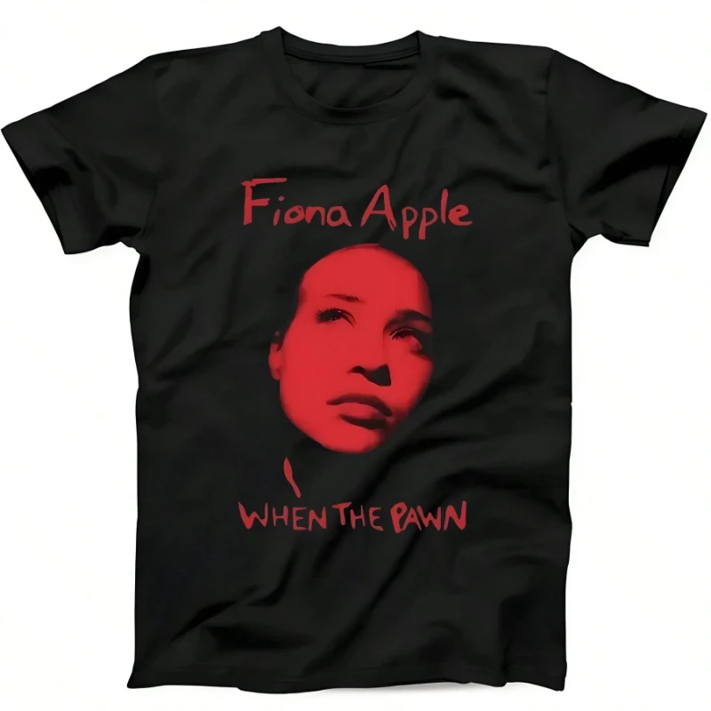 Rock-Sängerin Fiona April bedrucktes T-Shirt, Unisex, ganzjährig tragbar, reine Baumwolle, lässig, locker, Streetwear, Oversize-T-Shirt, Vintage-T-Shirt
