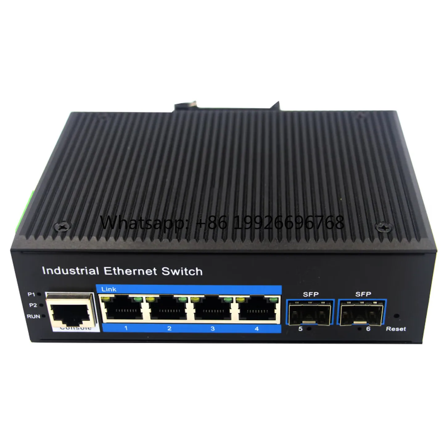 Poe Switch Rail-mounted, Network-managed Industrial-grade Network Switch, Gigabit 2 Optical 4 Electrical SFP, Gigabit Poe Switch