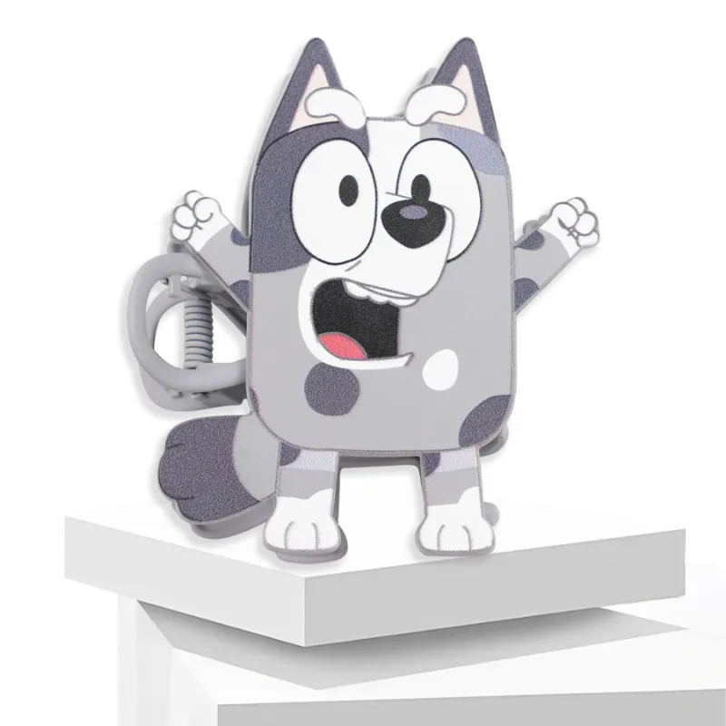 

Bluey Anime Cartoon Hairpin Cute Shark Clip Alloy UV Printed Hair Accessories for Girls Cartoon Hairpin Clip