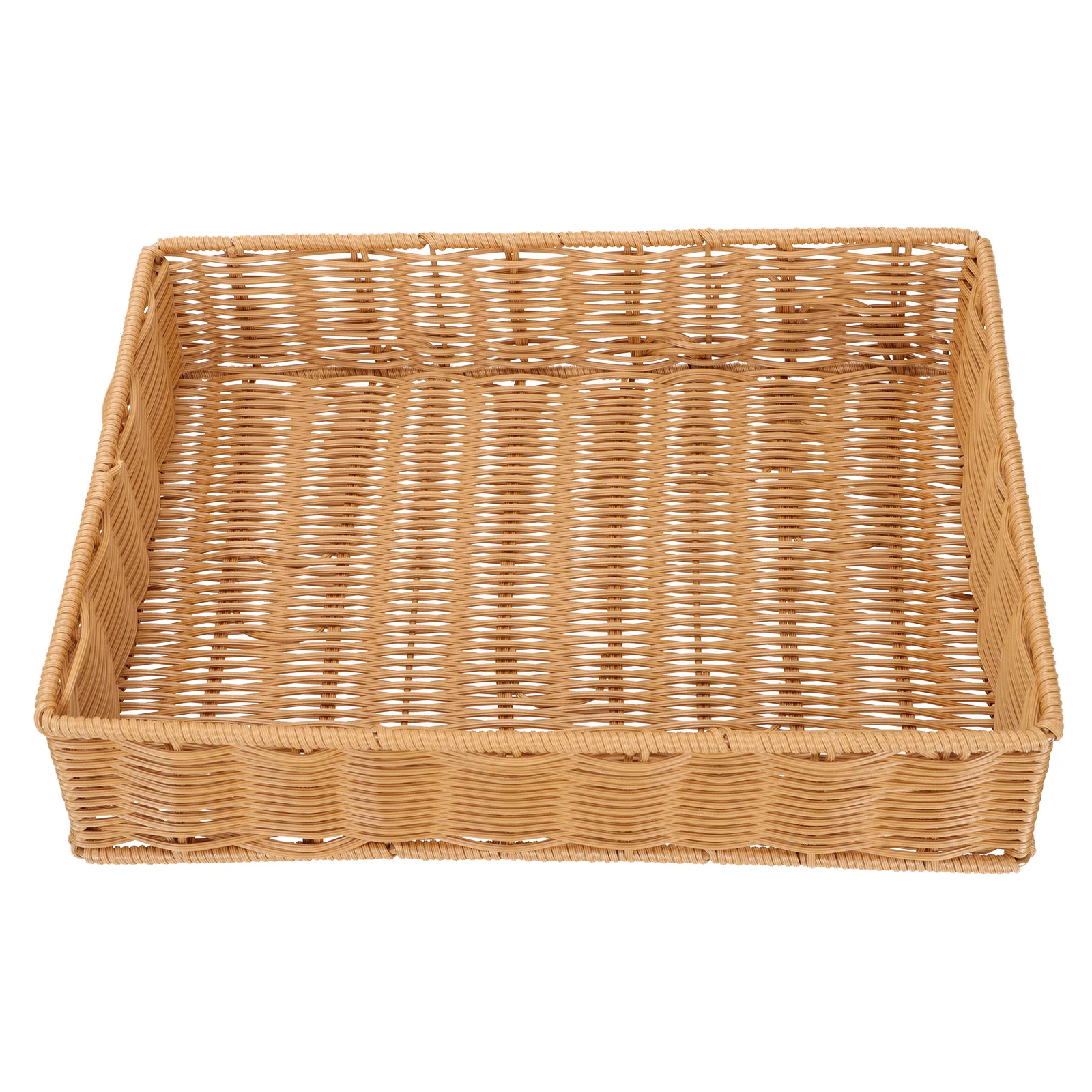 Imitation Rattan Storage Basket Creative Woven Exquisite Sundries Organizing Wicker Packing Decorative Gift Iron Miss
