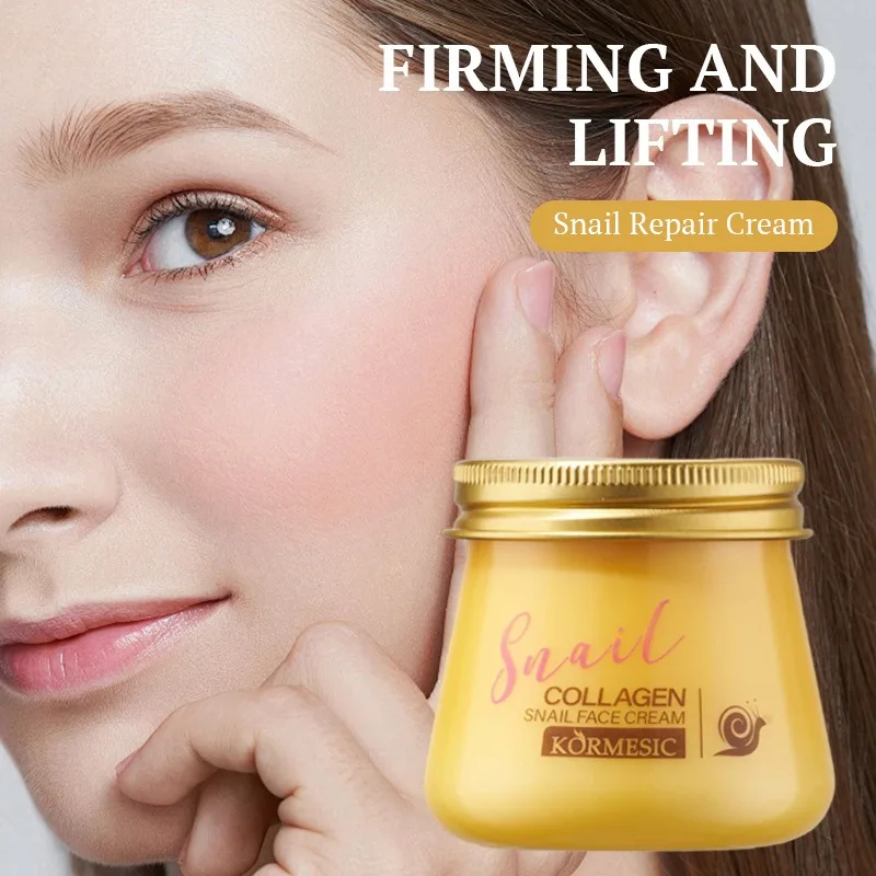 Crema antienvejecimiento colágeno de Caracol hidratante nutre reparación cara dañada elevación firme suave brillante blanqueamiento cuidado de la piel crema facial