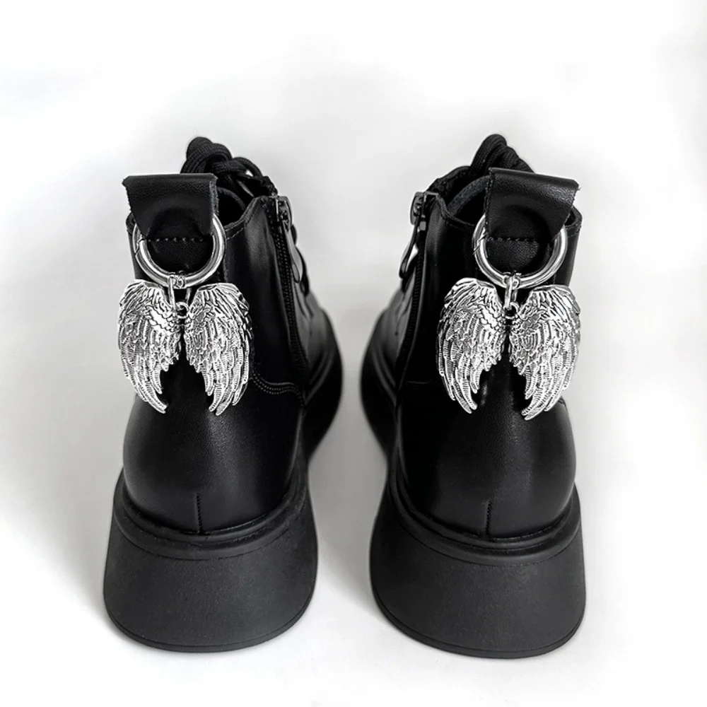 Y2K Gothic Style Angel Wing Rose Heart Cross Shoe Boot Pendants Suitable for Parties And Daily Wear Personalized DIY Decorations