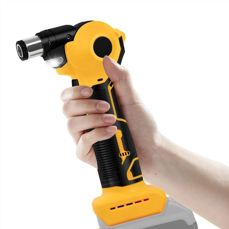 Elektrischer Automatischer Nagelhammer mit LED 0-90 ° Verstellbarer Holzbearbeitungs-Nagelschraubendreher mit Magnetkopf Tragbares Elektrowerkzeug