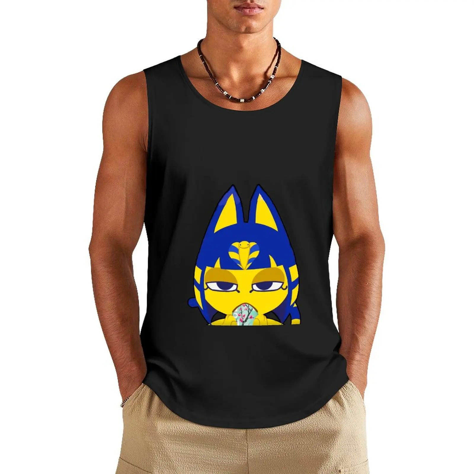 Ankha bebidas Arizona té verde Tank Top hombres ropa sin mangas