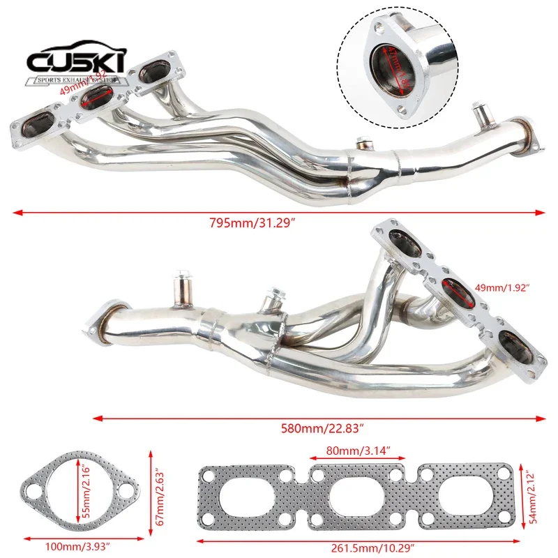 High Performance Exhaust Manifold Header For BMW E46 325i quality Stainless Steel Exhaust auto parts