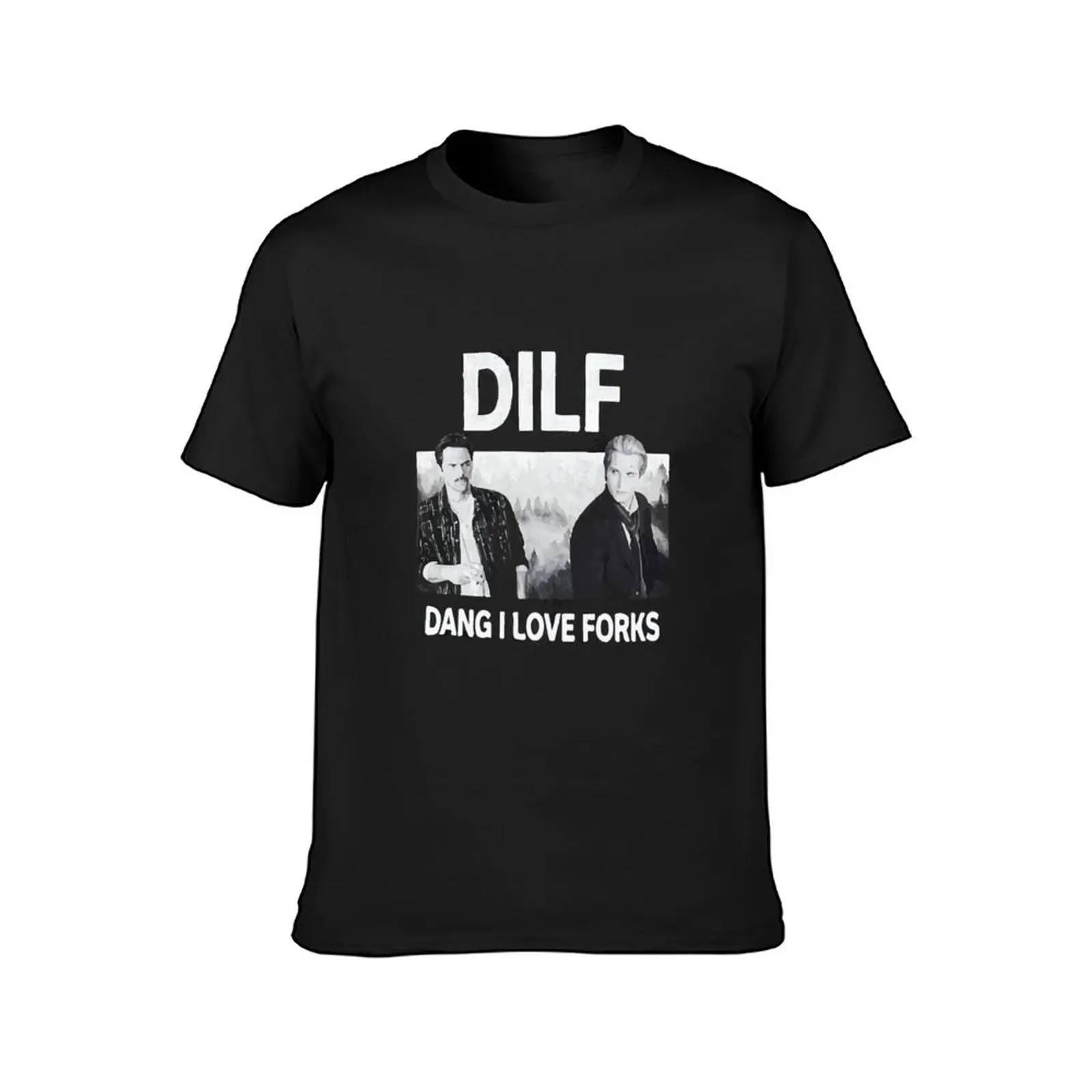 dilf dang i love forks vintage T-Shirt customs design your own oversized anime clothes for a boy men clothes