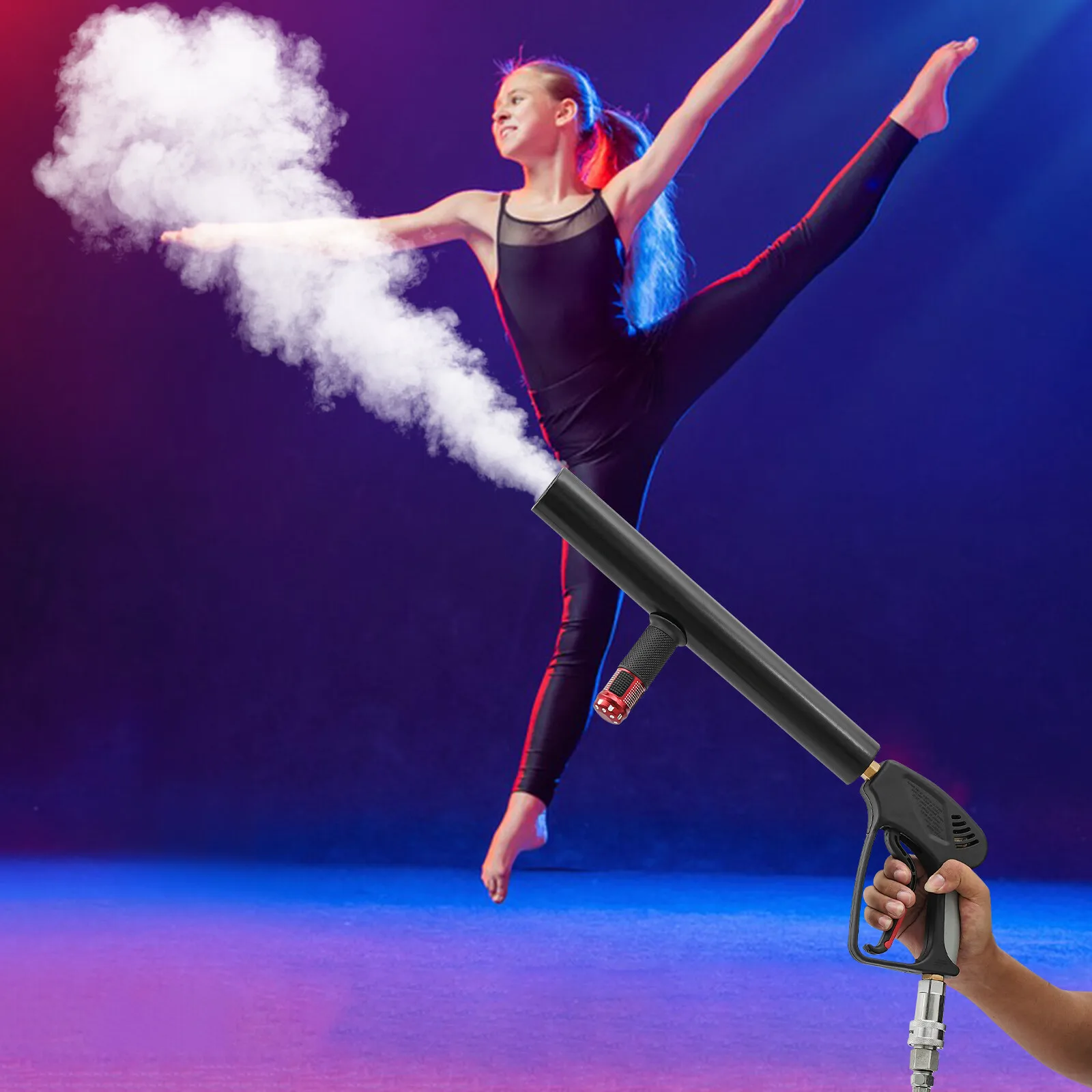 

Co2 Jet Gun Cannon Smoke Fog Machine Fogger Stage Effect for Party Wedding, Mini Handheld CO2 Jet Spraying Machine Night Club DJ