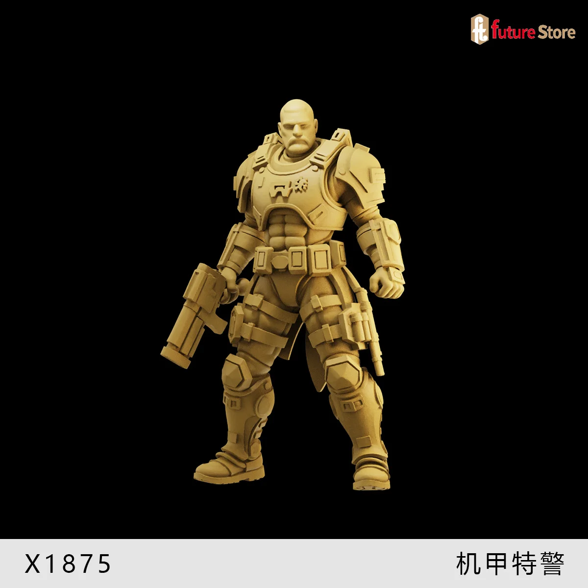 3D 인쇄 미니어처 1/64 특수 경찰 개 로봇 거리 악당 그림 모델 장면 미니 인형 입상 소품 공예 장식