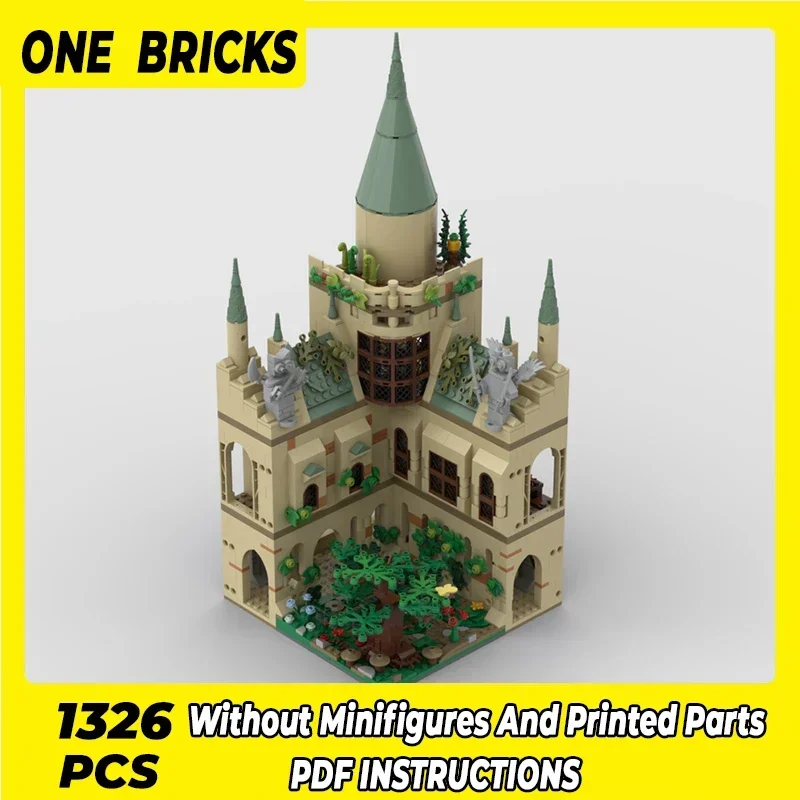 School Movie Model Moc Building Bricks Transmutation Courtyard Technology Modular Blocks Gifts Christmas Toys DIY Sets Assembly