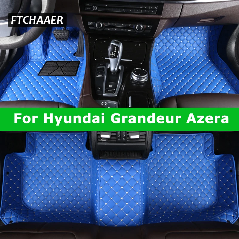 FTCHAAER Custom Car Floor Mats For Hyundai Grandeur Azera Auto Carpets Foot Coche Accessorie