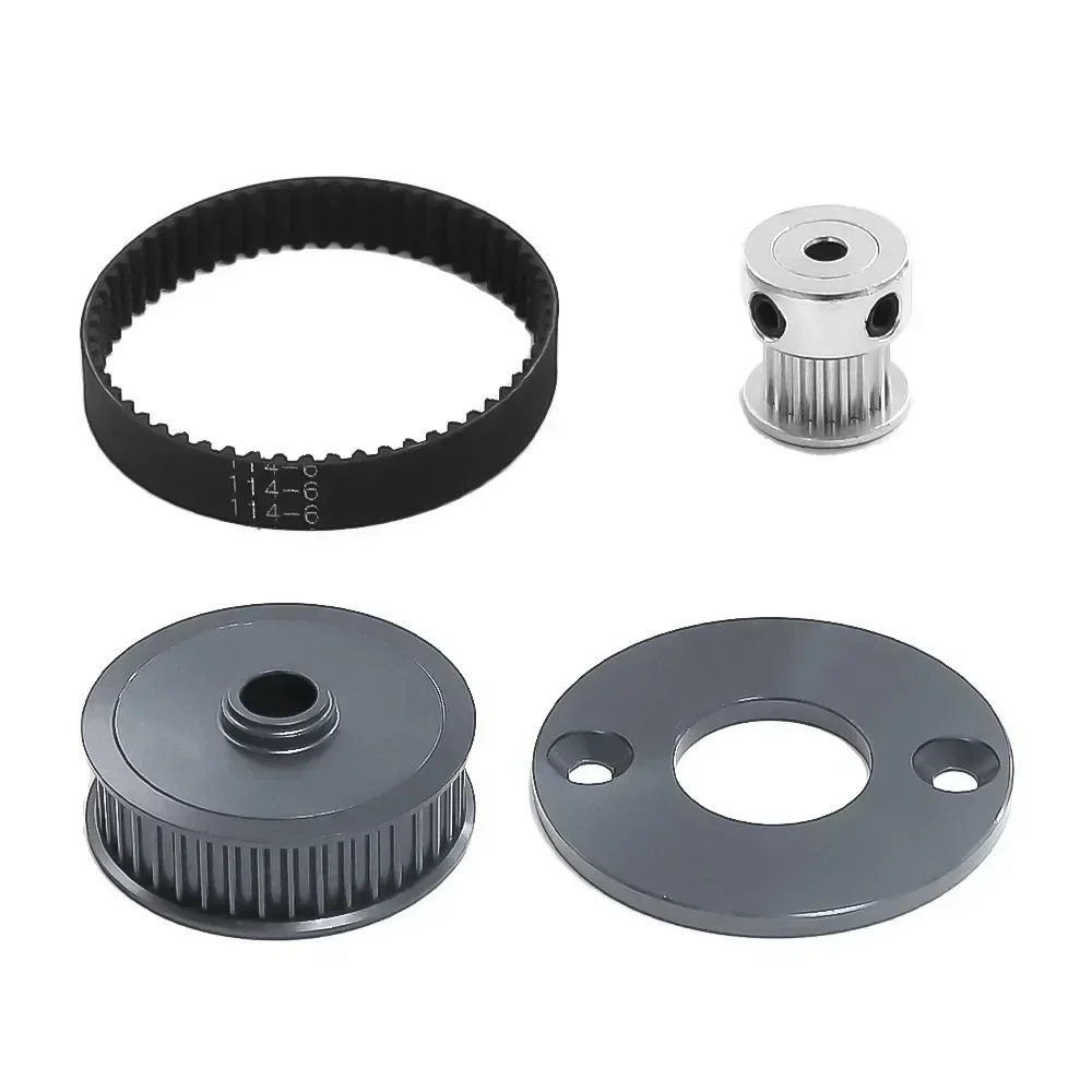 TT-02 Geräuscharmer Riemenantrieb 16T 40T Getriebesystem DIY Modifizieren Sie Upgrade-Teile für Tamiya TT02 TT-02 RC Car