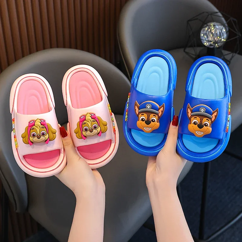 Kids' Cartoon Dog Hole Shoes Baby Indoor and Outdoor Sandals Boys Girls Home Heel Wrap Non-Slip Wear-Resistant Slippers