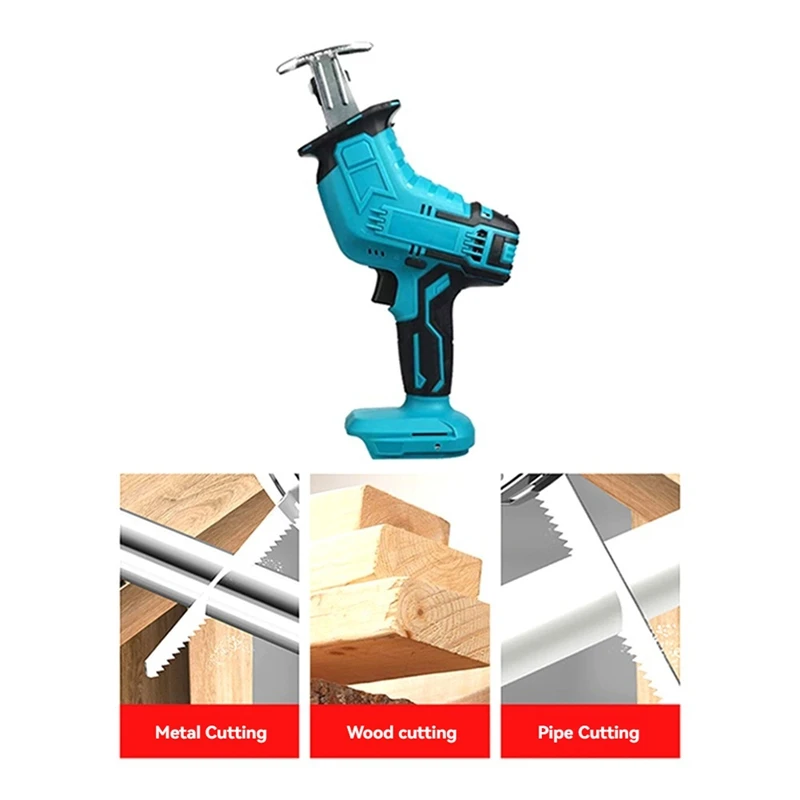 Сабельная пила для Makita, аккумулятор 18 В, 20 В, 0-3000 об/мин, сабельная пила с переменной скоростью для дерева, металла и пластика