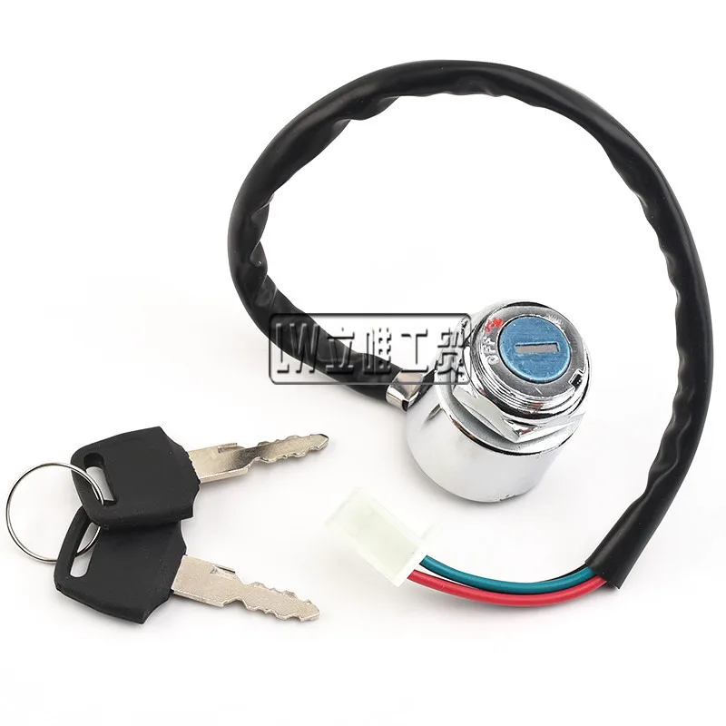 Lock Start Switch Second Gear 4Wire Key for 110cc 125cc 150cc Pit Dirt Bike ATV Lifan YX YZF Taotao  Sunl Go Kart