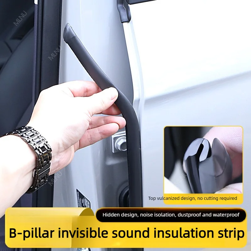 B-Pillar Seal Strip For Leapmotor B05 Lafa 5 B10 Accessories,Rubber,Noise-Reducing,Waterproof,Dustproof,Shock-Absorbing