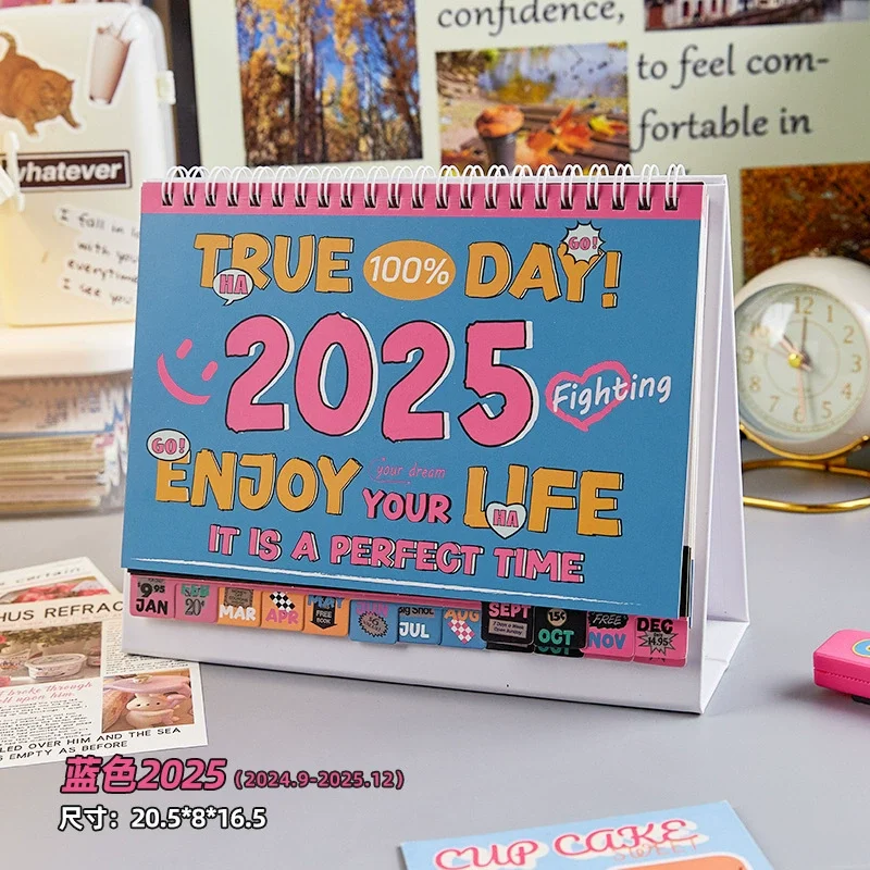 2025 Desk calendar office desktop weekly calendar notepad decoration