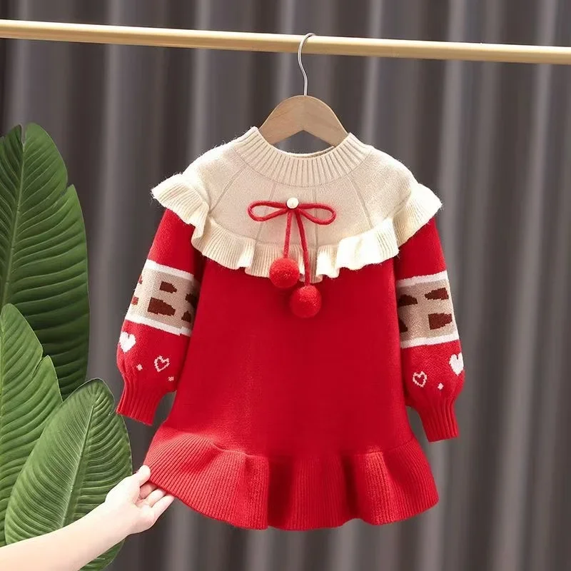 

Autumn Winter Baby Girl Dress 2025 New Plus Velvet Thicken Warm Infant Girl Dress Kid Girl Princess Dress Kids Clothing