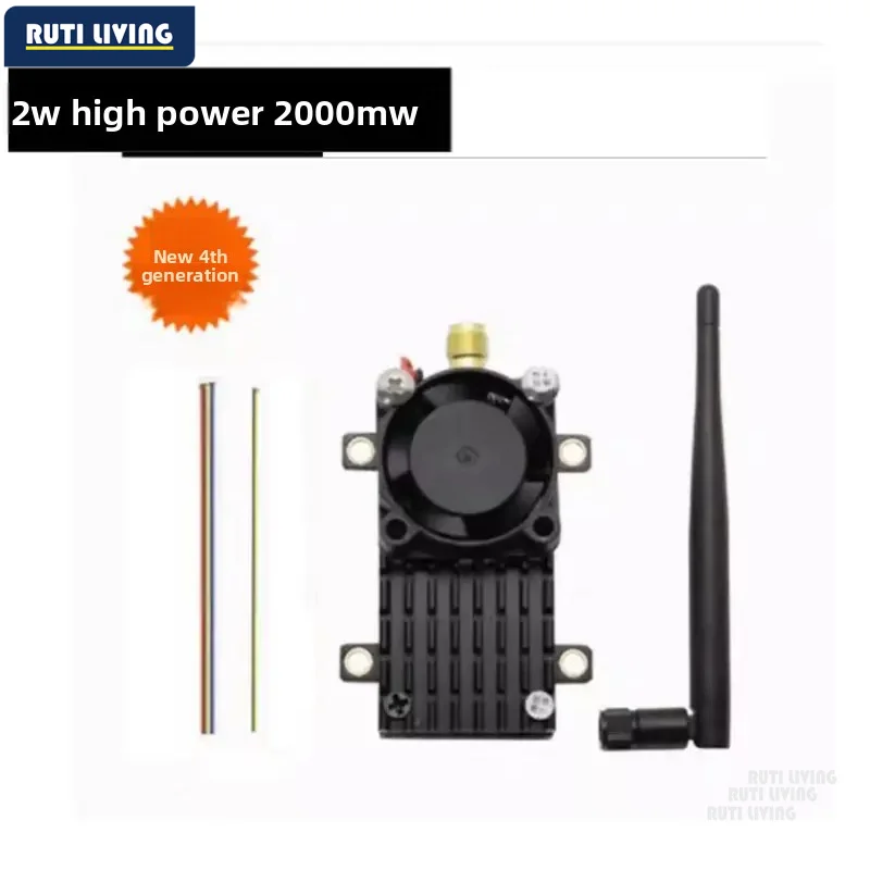 Over 20Km Range 5.8Ghz 2W FPV VTX Wireless Image Video Transmitter 5.8G 48CH For FPV Long Range Fixed Wing Drone