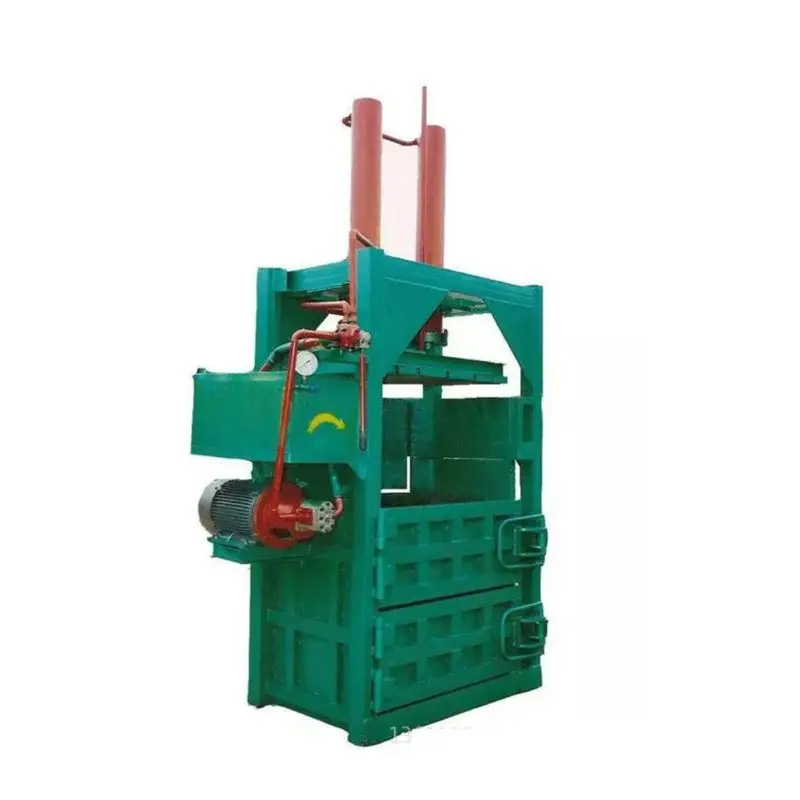 

Customized vertical hydraulic baler waste paper plastic bottle can garbage recycling compressor