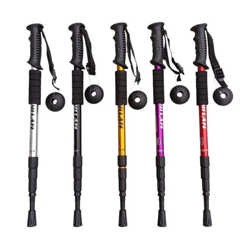 Ultralight Trekking Poles with Shock Absorption Foldable Design for Outdoor Camping Mountaineering  and Hiking Trips