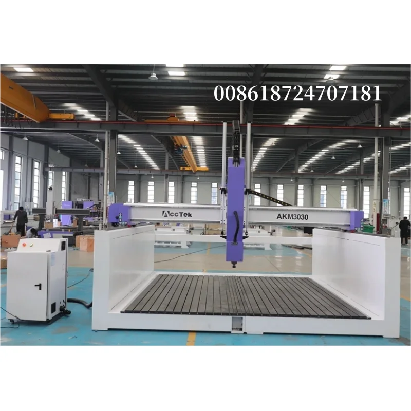 ATC Sculpture Engraver CNC Router Machine for Wood PVC Aluminum Foam Milling 9kw Air Cooling 4Axis Machine