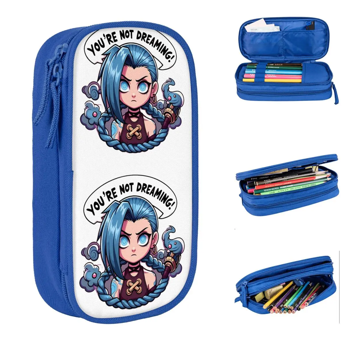 Arcane Your Not Dreaming Jinx Powder Pencil Case Pencil Box Pen Holder Kids Large Storage Bag Students School Gifts Stationery