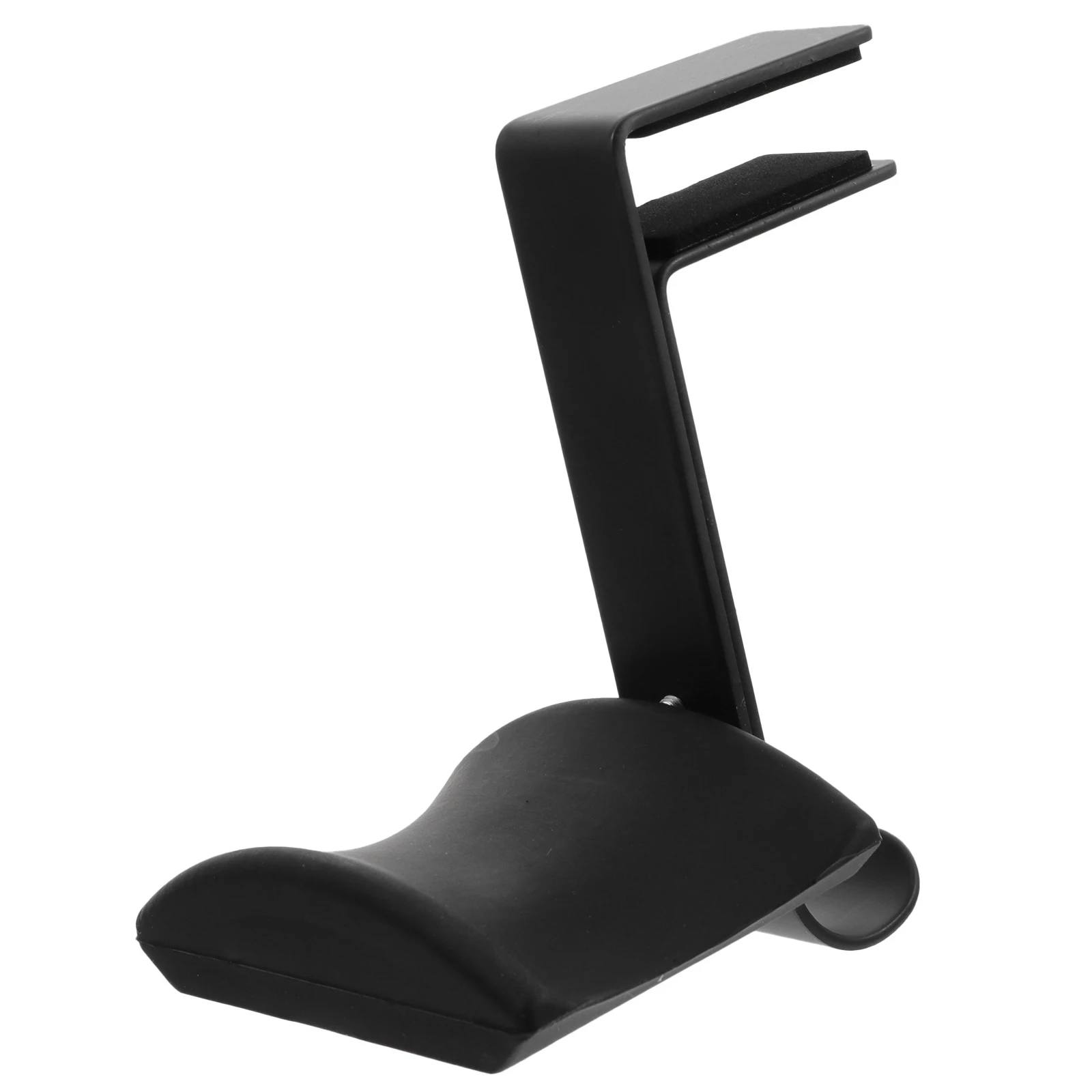 

Headphone Holder Hook Under Desk Earphone Hanger Black Metal Clamp Rack Easy Installation Practical Functional Stylish