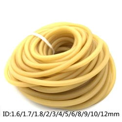 ID 1.6 1.7 1.8 2 3 4 5 6 7 9 10 12 mm Nature Latex Rubber Hoses High Resilient Elastic Surgical Medical Tube Slingshot Catapult