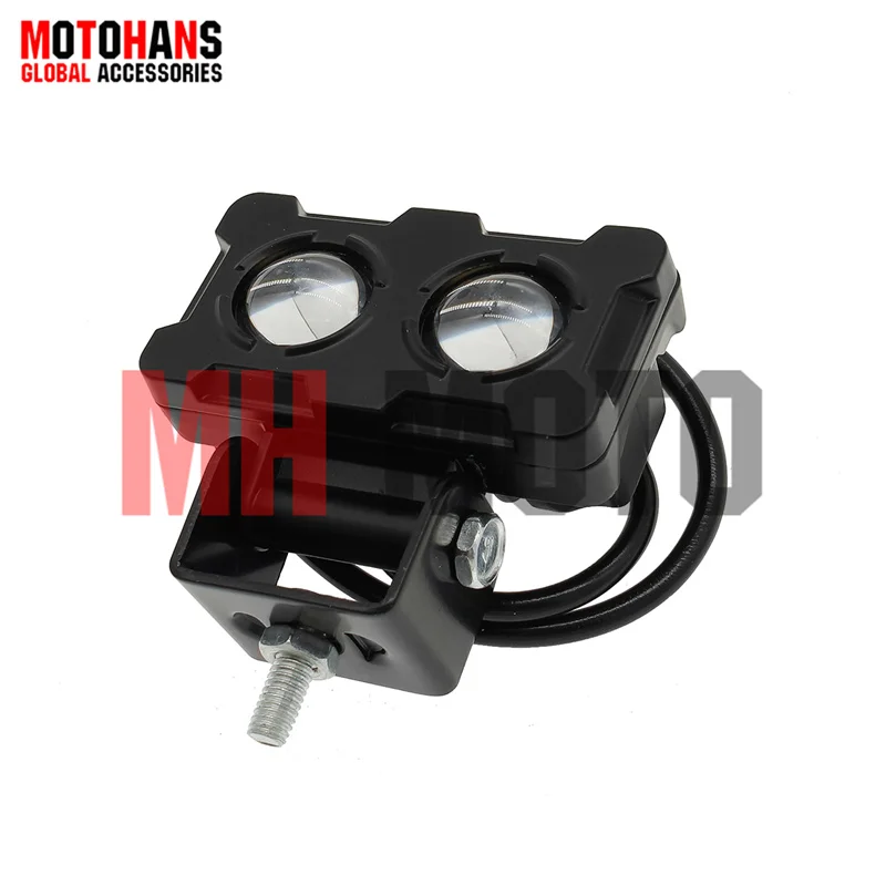 1PC DUAL COLOR HID PROJECTOR LENS MOTORCYCLE SPOTLIGHT DOUBLE LENSES HID WORK LIGHT YELLOW WHITE COLOR HEADLIGHT FOR OFFROAD
