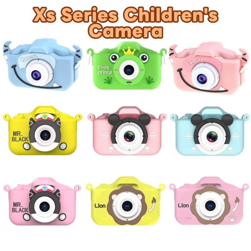 

Kid Mini Camera 1080P Cartoon Selfie Toddler Digital Video Camera Toys With 32G SD Card for Boys/Girls Christmas Birthday Gifts