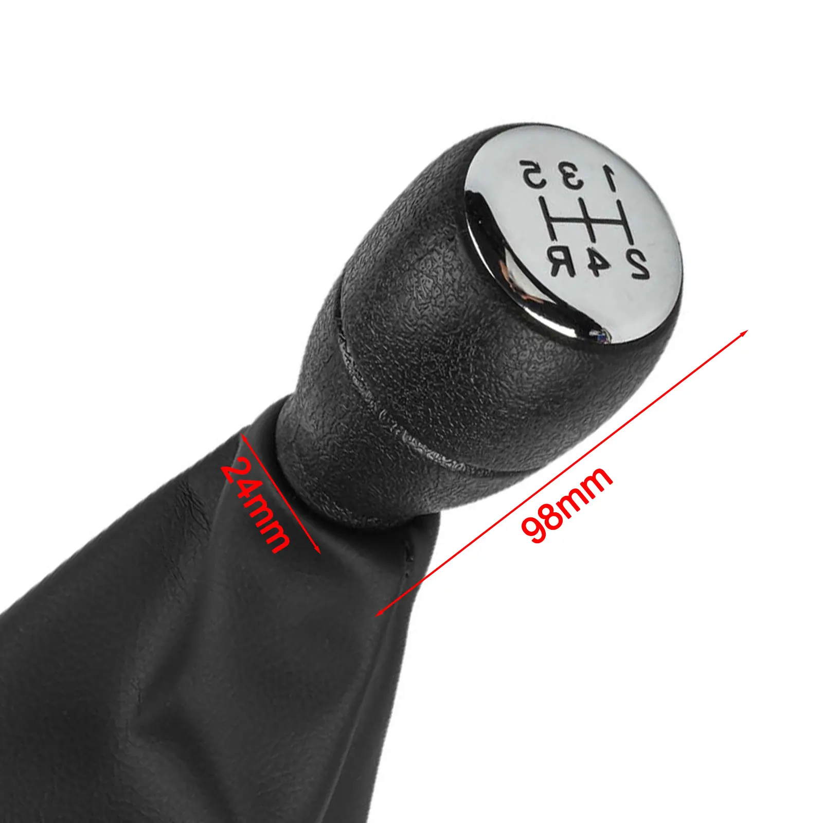 5-speed Car Shift Knob Cover Shift Guard ABS Plastic + PU Leather For Berlingo For Partner 1996-2008 Dust-proof Protection Acces