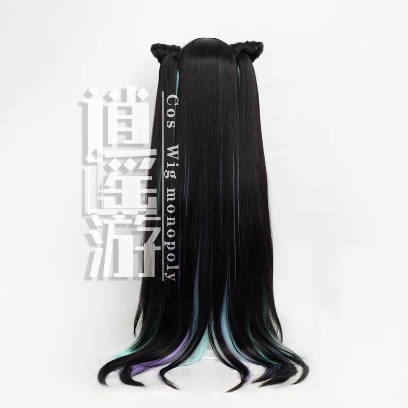 آلهة النصر: Nikke ليتل ميرميد شعر مستعار تأثيري محاكاة فروة الرأس العلوي النمر كليب التوأم ذيول هدية الهالوين