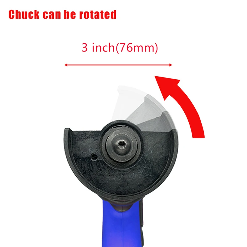 DONUMEH Cordless Angle Grinder 3inch 76mm Type-c USB Rechargeable Lithium Battery Easy Grinding Polishing Cutting Power Tools