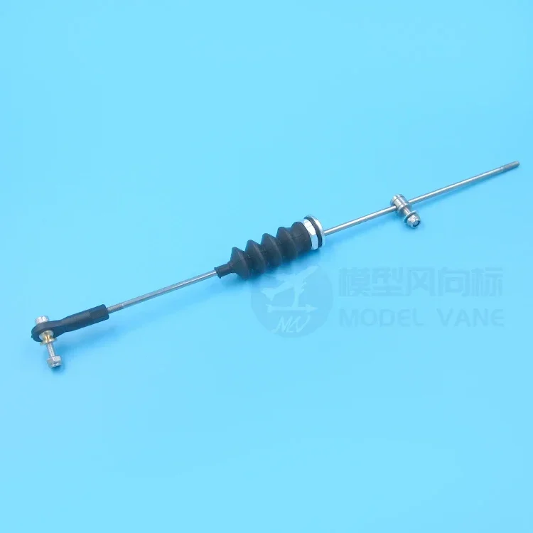 3mm Servo Linkage Set M3 Ball Joint+Stopper Adjuster+Seal Bellow+10-30mm Push Rod Kit Model Boat Rudder Metal Connection Part