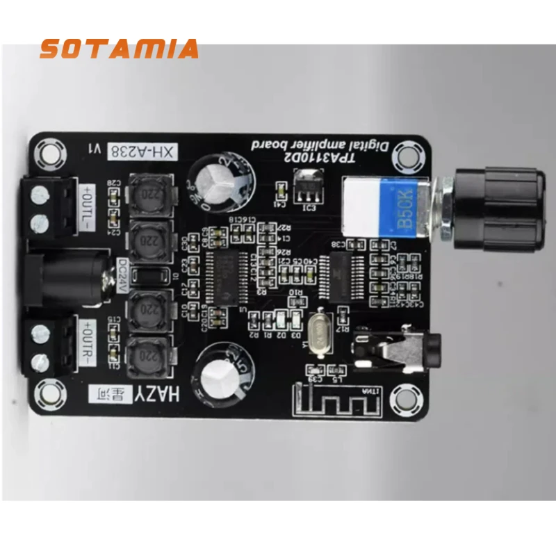 SOTAMIA TPA3110D2 Bluetooth アンプボード 30Wx2 デュアルチャンネルオーディオデジタルパワーアンプステレオサウンドスピーカー Amplificador