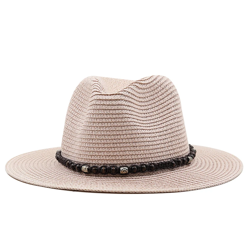 2023 Summer Women's Men's Sun Hat Western Cowboy Gentleman Jazz Natural Environmental Fashion Sunscreen Handmade Straw Hat